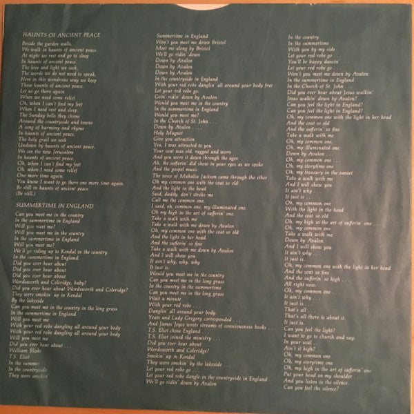 Van Morrison : Common One (LP, Album, Club)
