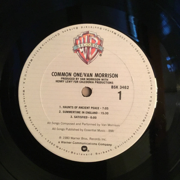 Van Morrison : Common One (LP, Album, Club)