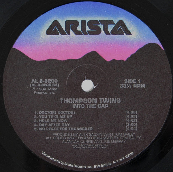 Thompson Twins : Into The Gap (LP, Album, RP, Ind)