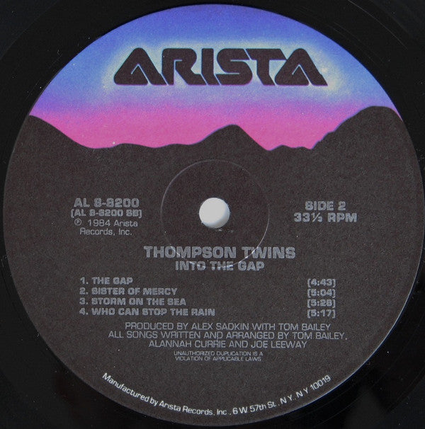 Thompson Twins : Into The Gap (LP, Album, RP, Ind)