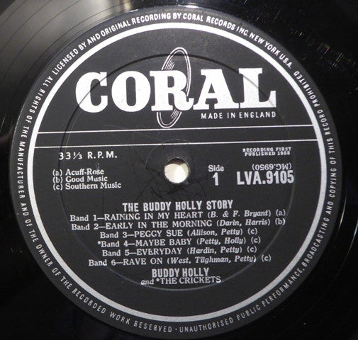 Buddy Holly And The Crickets (2) : The Buddy Holly Story (LP, Comp, Mono)