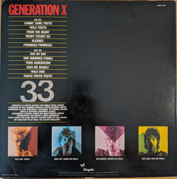 Generation X (4) : Generation X (LP, Album, Ter)