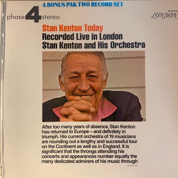 Stan Kenton And His Orchestra : Stan Kenton Today: Recorded Live In London (2xLP, Album)