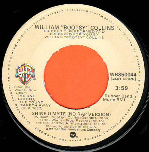 William "Bootsy" Collins* : Take A Lickin' And Keep On Kickin' / Shine-O-Myte (7", Single, Win)