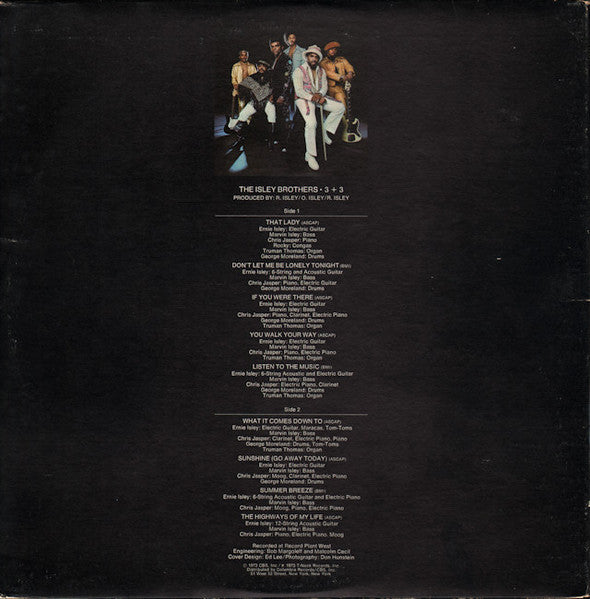 The Isley Brothers : 3 + 3 (LP, Album, Pit)