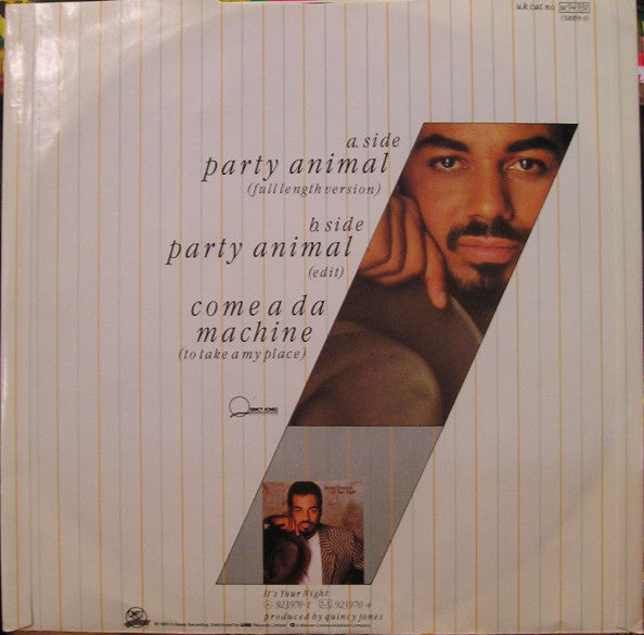 James Ingram : Party Animal (12", Maxi)