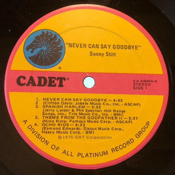 Sonny Stitt : Never Can Say Goodbye (LP, Album, RP,  )
