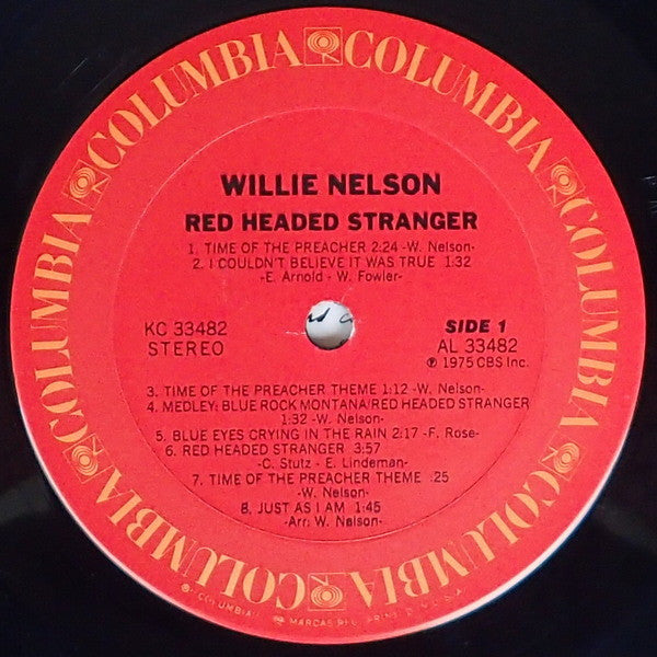 Willie Nelson : Red Headed Stranger (LP, Album, Ter)