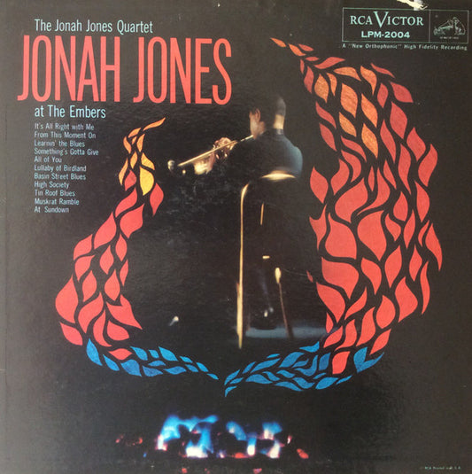 The Jonah Jones Quartet : Jonah Jones At The Embers (LP, Album, Mono, RE)