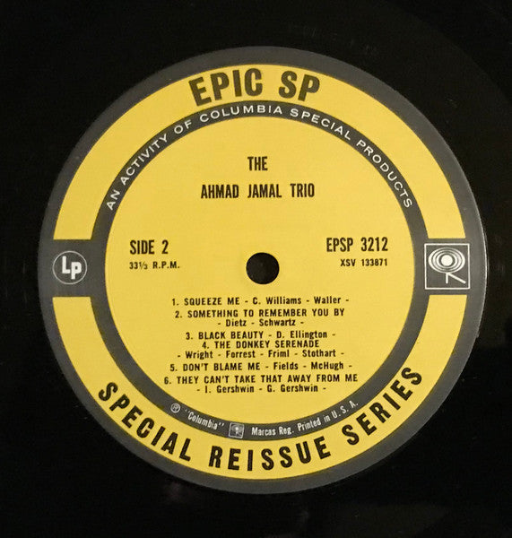 The Ahmad Jamal Trio* : The Ahmad Jamal Trio (LP, Album, RE)