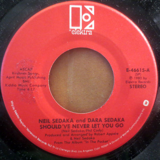Neil Sedaka And Dara Sedaka : Should've Never Let You Go (7", SP)