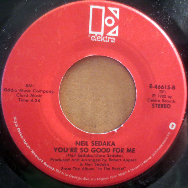 Neil Sedaka And Dara Sedaka : Should've Never Let You Go (7", SP)