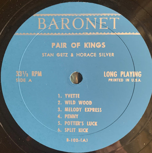 Stan Getz & Horace Silver : Pair Of Kings (LP, Comp, Mono, RE)