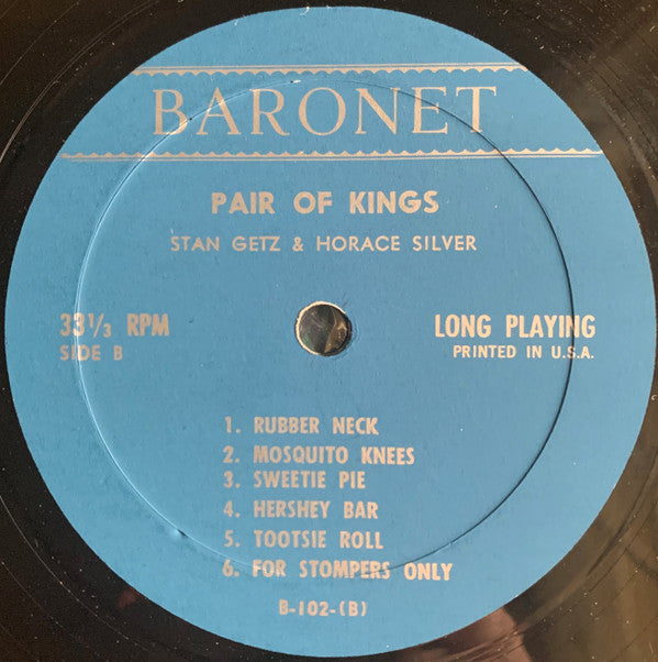 Stan Getz & Horace Silver : Pair Of Kings (LP, Comp, Mono, RE)