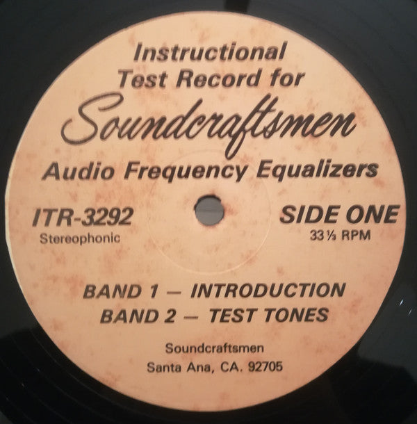 Unknown Artist : Instructional Test Record (LP, Gat)
