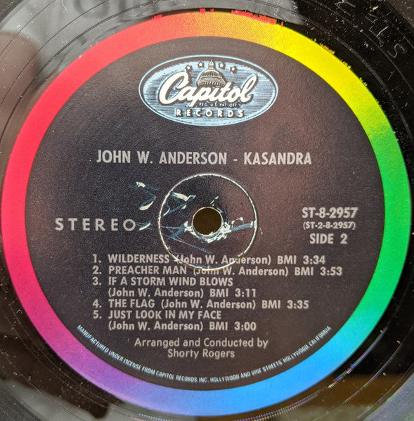 John W. Anderson Presents Kasandra* : John W. Anderson Presents Kasandra (LP, Album)