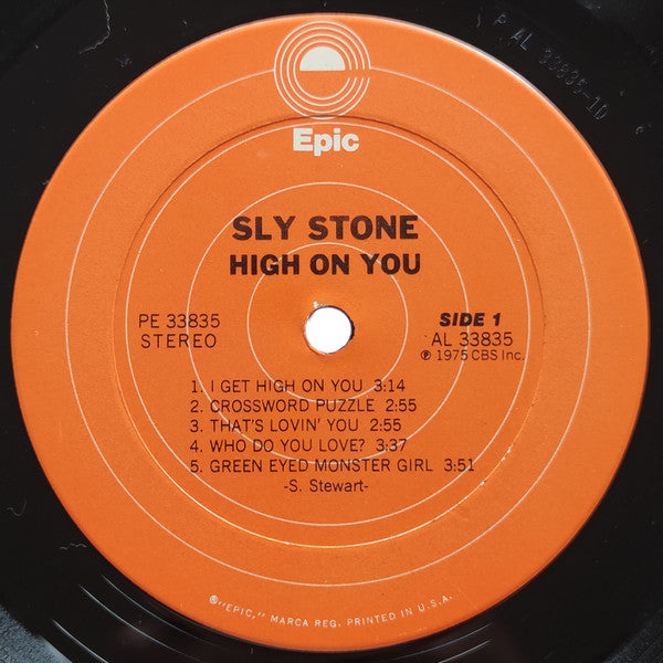 Sly Stone : High On You (LP, Album, Ter)