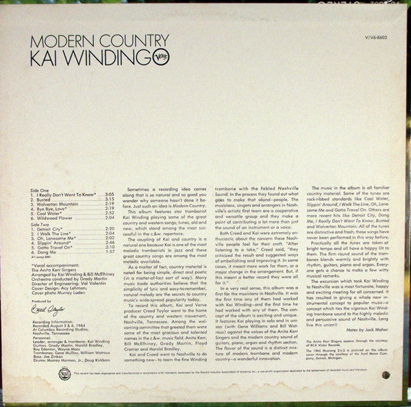 Kai Winding : Modern Country (LP, Mono)