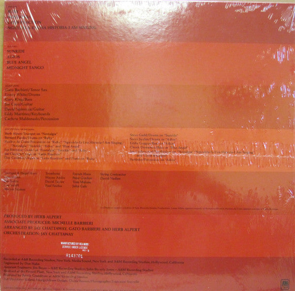 Gato Barbieri : Ruby, Ruby (LP, Album, Club)