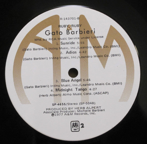 Gato Barbieri : Ruby, Ruby (LP, Album, Club)