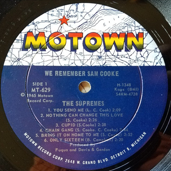 The Supremes : We Remember Sam Cooke (LP, Album, Mono, Ind)