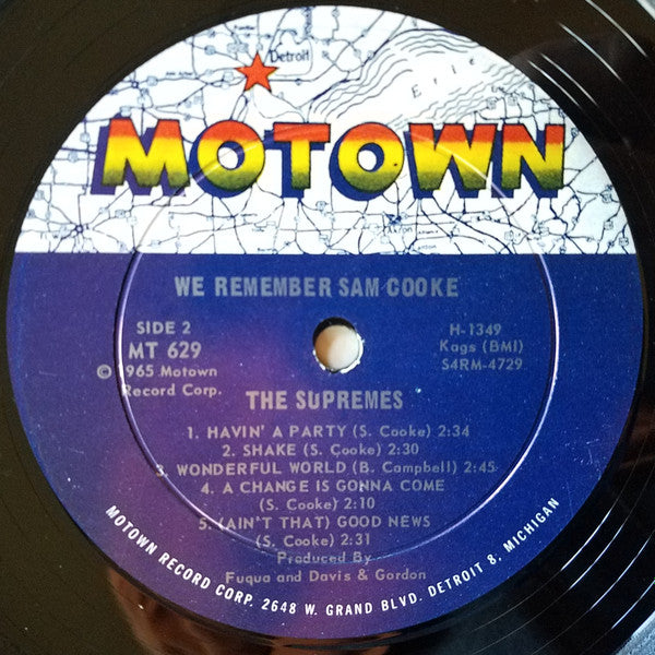The Supremes : We Remember Sam Cooke (LP, Album, Mono, Ind)