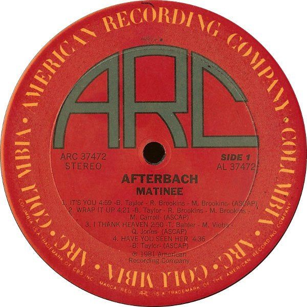 Afterbach : Matinee (LP, Album)