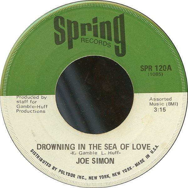 Joe Simon : Drowning In The Sea Of Love (7")