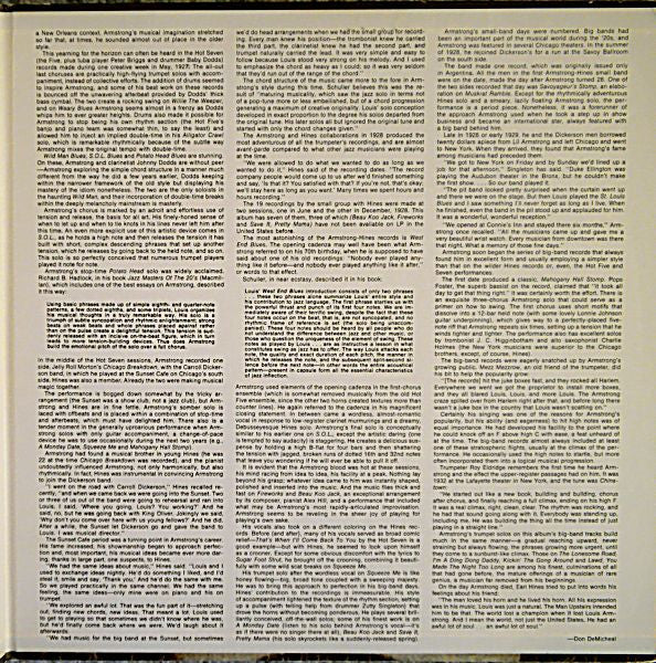 Louis Armstrong : The Genius Of Louis Armstrong Volume 1: 1923-1933 (2xLP, Comp, Mono)