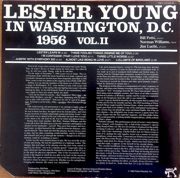 Lester Young : "Prez" Vol. II (LP, Album)
