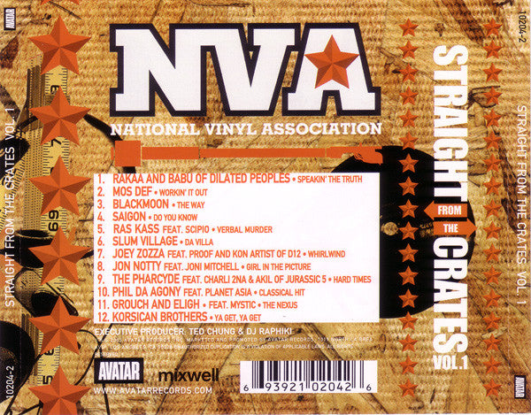 Various : National Vinyl Association: Straight From The Crates Vol. 1 (CD, Comp)
