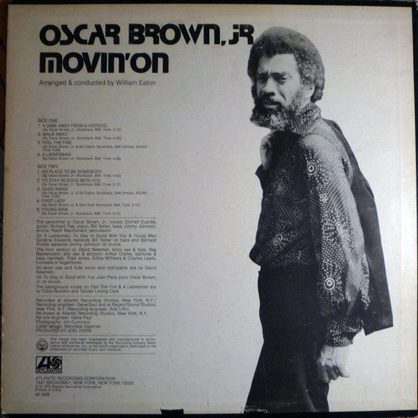 Oscar Brown, Jr.* : Movin' On (LP, Album)