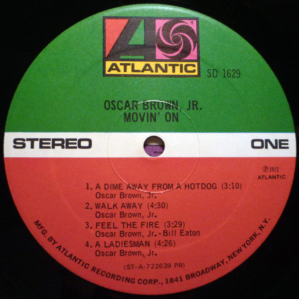 Oscar Brown, Jr.* : Movin' On (LP, Album)