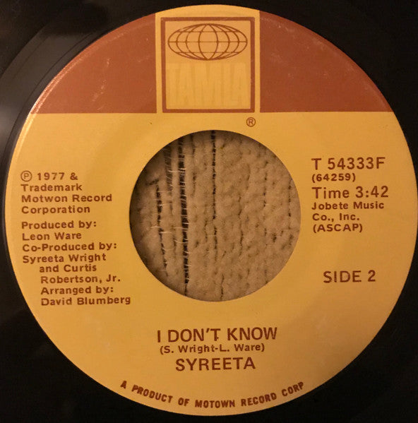 Syreeta : Quick Slick (7", Single)