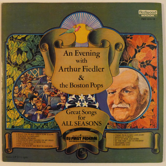Arthur Fiedler And Boston Pops Orchestra : An Evening With Arthur Fiedler And The Boston Pops (LP, Comp, Gat)