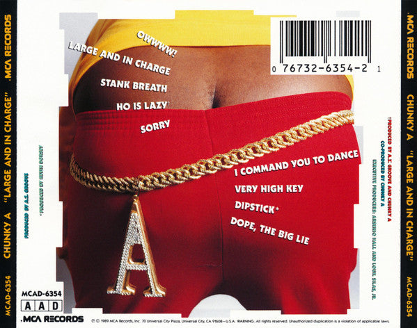 Chunky A : Large And In Charge (CD, Album)