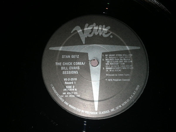 Stan Getz : The Chick Corea / Bill Evans Sessions (2xLP, Comp, RE, Gat)