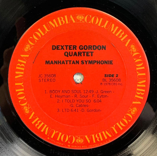 Dexter Gordon Quartet : Manhattan Symphonie (LP, Album, Ter)