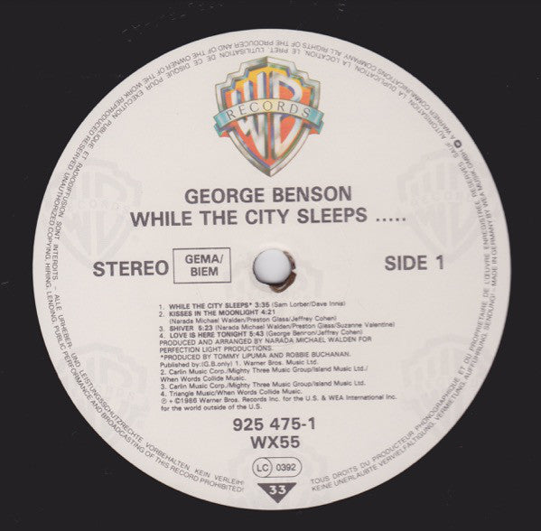 George Benson : While The City Sleeps... (LP, Album)