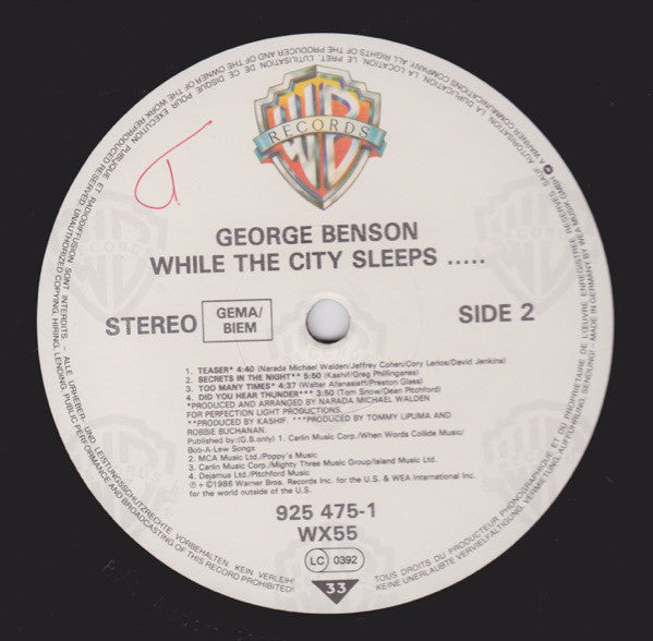 George Benson : While The City Sleeps... (LP, Album)