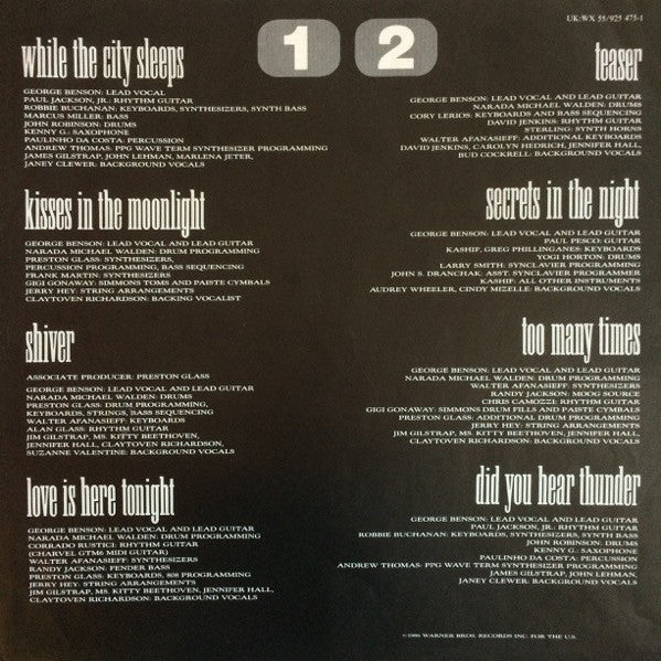 George Benson : While The City Sleeps... (LP, Album)