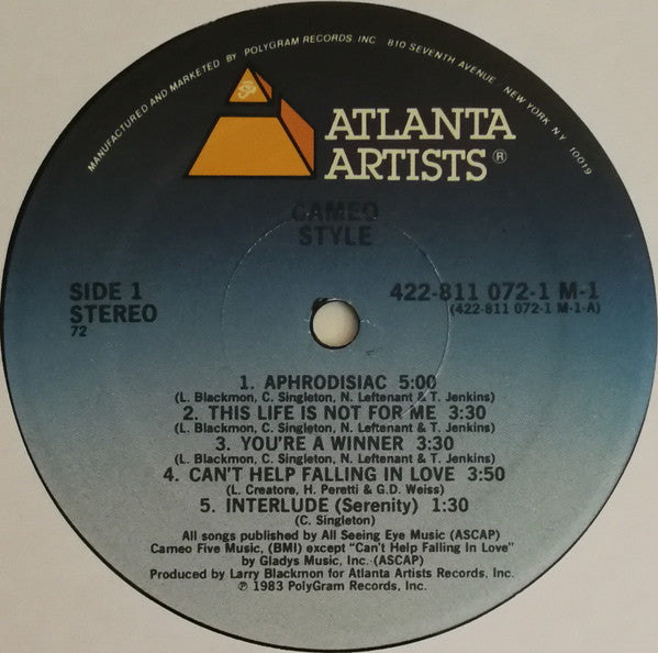 Cameo : Style (LP, Album, 72 )