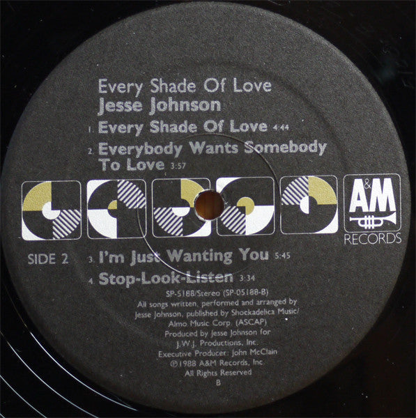 Jesse Johnson : Every Shade Of Love (LP, Album, EMW)