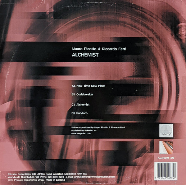 Mauro Picotto & Riccardo Ferri : Alchemist EP (2x12", EP)