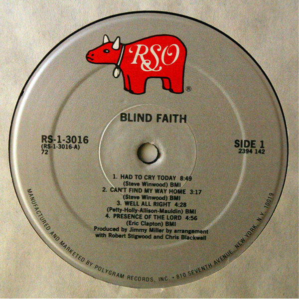 Blind Faith (2) : Blind Faith (LP, Album, RE, Sil)
