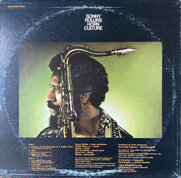 Sonny Rollins : Horn Culture (LP, Album, San)