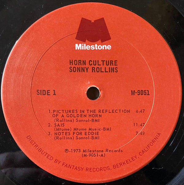 Sonny Rollins : Horn Culture (LP, Album, San)