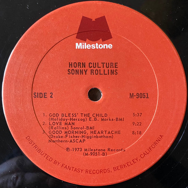 Sonny Rollins : Horn Culture (LP, Album, San)