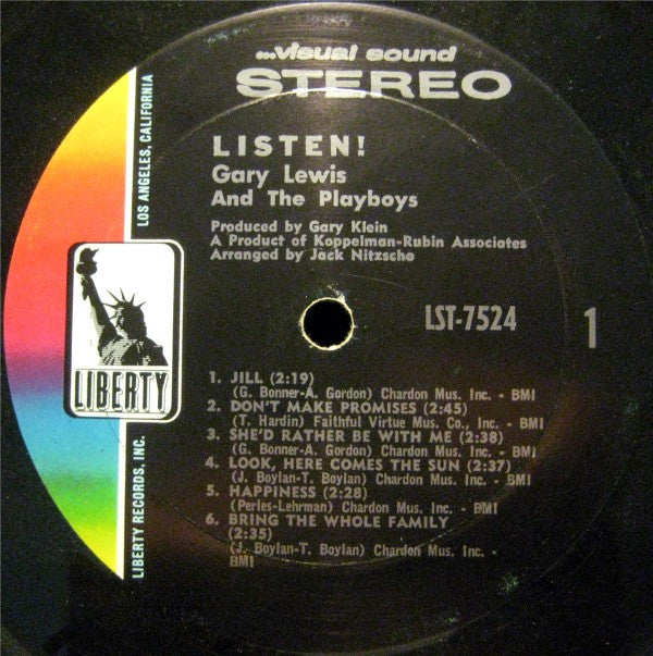 Gary Lewis : Listen! (LP, Album)
