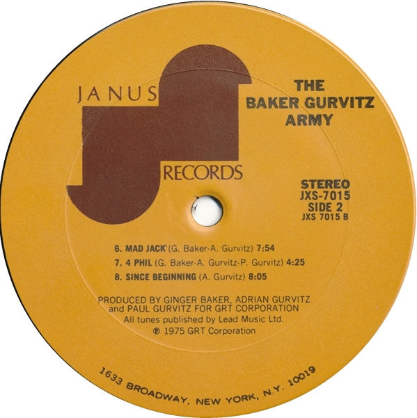 The Baker Gurvitz Army* : The Baker Gurvitz Army (LP, Album)